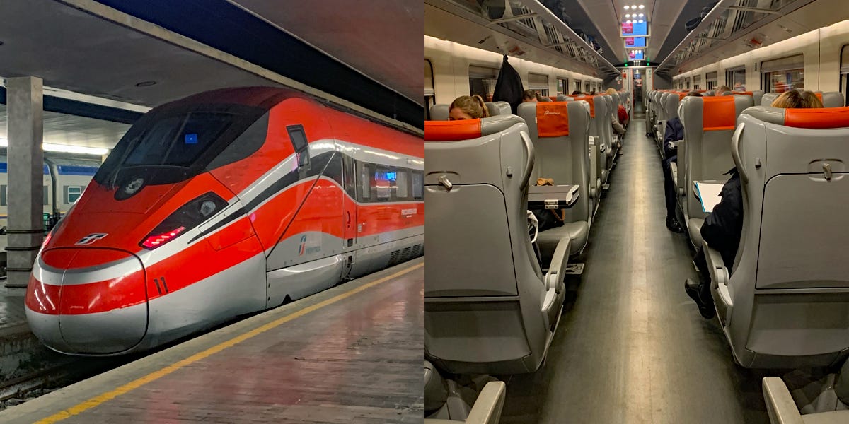 Trying Italian Bullet Train From Florence to Rome for $46, Worth It -  Business Insider