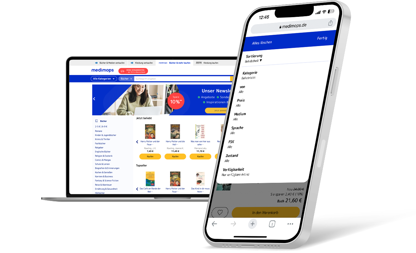 Buy secondhand English books online | medimops